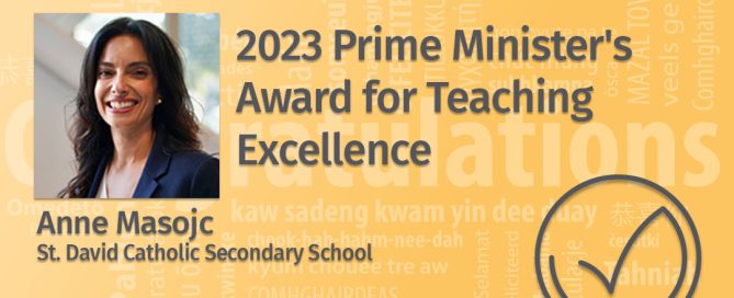 2023 Prime Minister's Award for Teaching Excellence